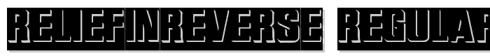 ReliefInReverse Regular font